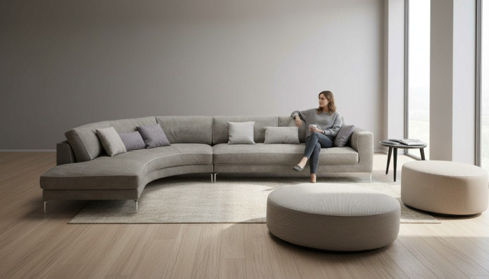 Design L Form Leder Grau Luxus Couchen Neu Ecksofa Couch Sofas Wohnlandschaft