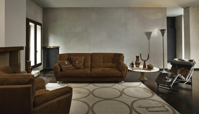 Luxus Sofagarnitur 3+1 Sitzer Garnitur Sessel Sofas Sitz Leder Wohnzimmer Neu