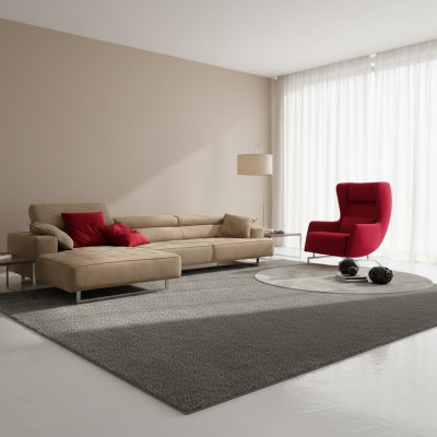 Ecksofa Leder Moderne Luxus Sofas L Form Sofa Eckcouch Wohnlandschaft Grau Neu