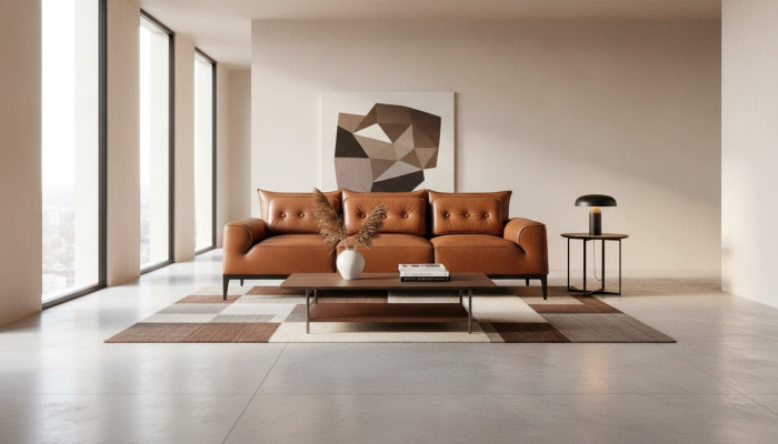 Dreisitzer Sofa 3 Sitzer Sofas Luxus Sitz Leder Prianera Stil Couchen Möbel