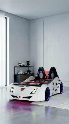 Autobett Kinderzimmer Rennwagen Auto Bett Kinderbett Holz Möbel Neu