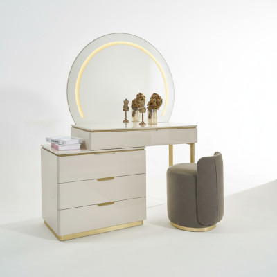 Schminktisch Set Konsole Spiegel Schlafzimmer Möbel Design Hocker Set Neu