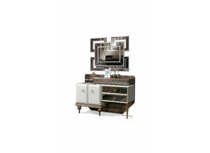 Möbel Schlafzimmer Design Schminktisch Spiegel Holz Sideboard Konsole
