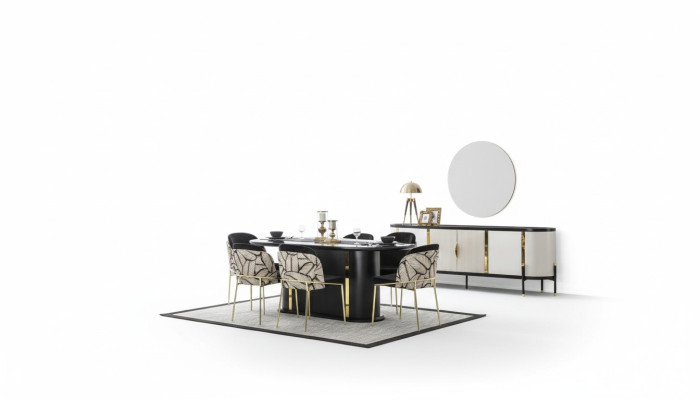 Luxus Esszimmer Essgarnitur 8tlg Set Essgruppe Stuhl Set Einrichtung