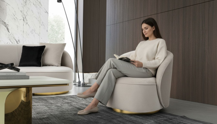 Sessel Modernes Einsitzer Design Sessel Einrichtung Wohnzimmer Sofa 1 Sitzer