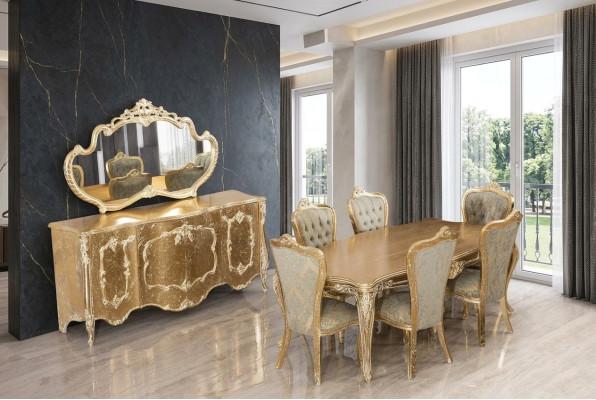 Esszimmer 6x Stuhl Garnitur Set Stühle Neu Essgarnitur Essgruppe Luxus Möbel
