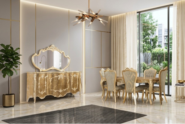 Esszimmer Esstisch 6x Stühle Tisch Luxus Tische Klassische Ess Gruppe Set 7tlg.