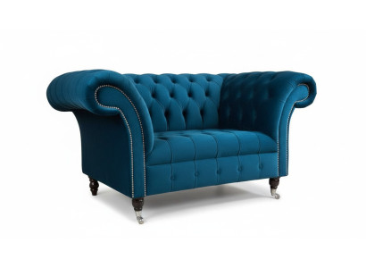 Luxus Sessel Design Relax Club Lounge Einsitzer Polster Stoff Neu