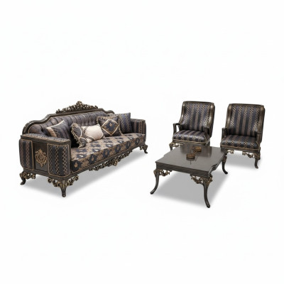 Conjunto de poltronas Mukava 3+1+1 com mesa