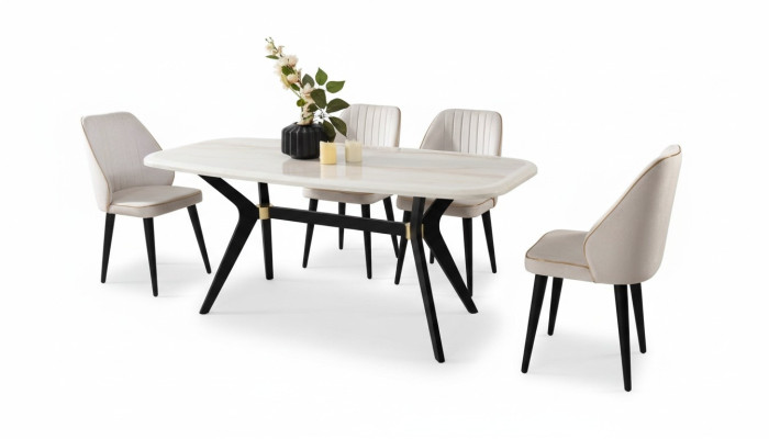 Esszimmer Set Garnitur Sitz Polster Möbel Essgruppe Esstisch 5tlg.