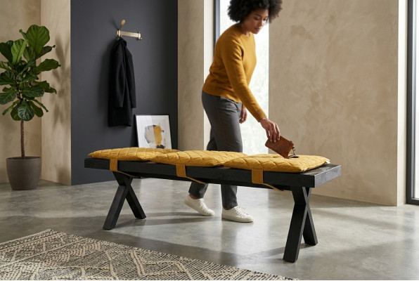 Bank Sitzbank Esszimmer Bänke Möbel Sitzbänke Ottomane Wohnen 140x40x45