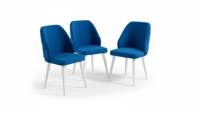 Esszimmer Möbel 4x Stühle Luxus Designer Einrichtungs Blau