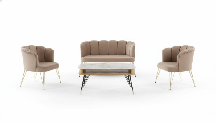 Sofagarnitur Couch Sofa Polster Möbel Couchen 3tlg. Set Garnitur Komplett