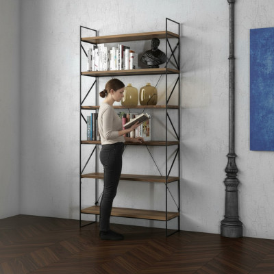 Wandregal Moderner Bücherschrank Wohnzimmer Regal Designer Holzmöbel