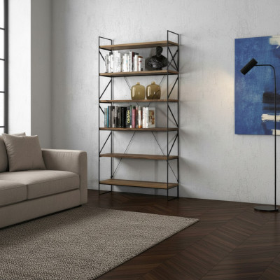 Wandregal Moderner Bücherschrank Wohnzimmer Regal Designer Holzmöbel