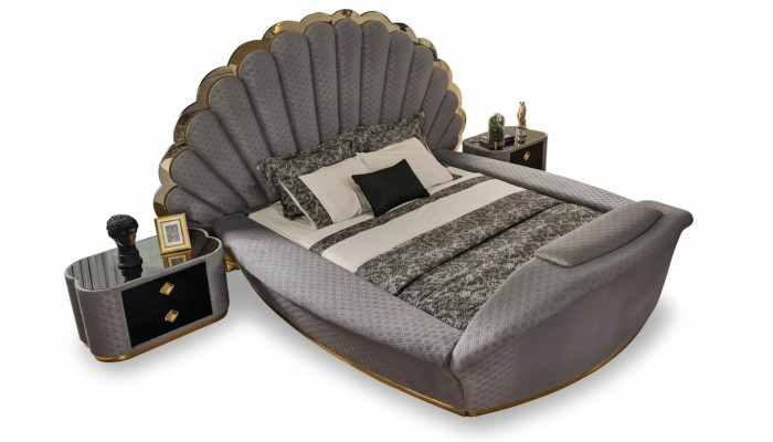 Luxus Bett Design Betten Möbel Doppelbett Schlafzimmer Königlich 200x200 cm