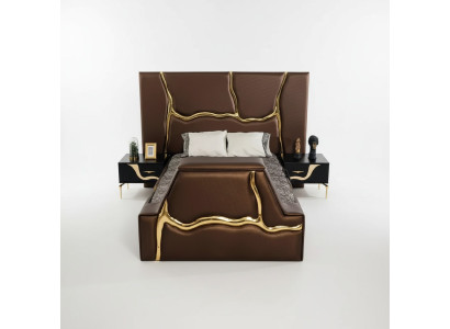 Schlafzimmer Bett 2x Nachttische Luxus Betten Set Komplett Design Möbel 3 tlg.