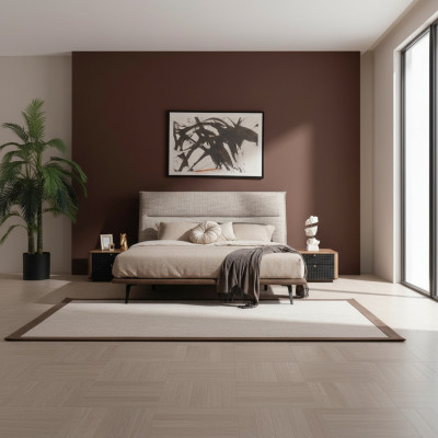 Italienische Schlafzimmer Bett 2x Nachttisch 3tlg. Luxus Stil Modern