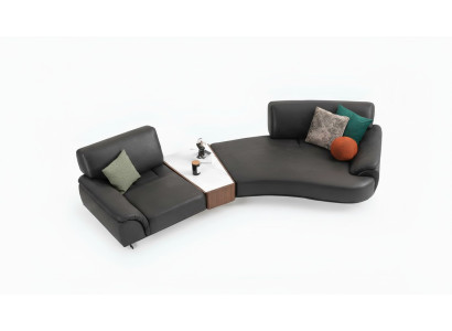 Rund Wohnzimmer Couch Möbel 5 Sitz Couchen Runde Sofa Möbel Textil