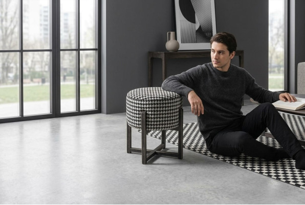 Rund Hocker Designer Modern Hocker Fußhocker Beistellhocker Polster