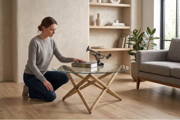 Couchtisch Tisch Möbel Luxus Beistelltisch Holz Modern Wohnzimmer Design