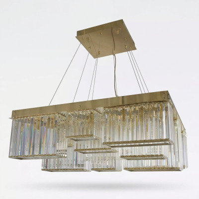 Kronleuchter Goldfarben Wunderschöner Decken Kristall Lampe Wohnzimmer Luxus