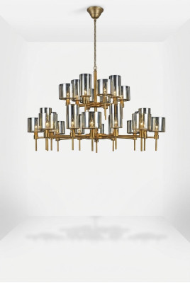 Design Lampen 95x120 Kronleuchter schön Wohnzimmer Leuchte Luxus Luster Glass