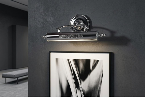 Luminária de parede elegante para a sala de estar com base metálica luxuosa