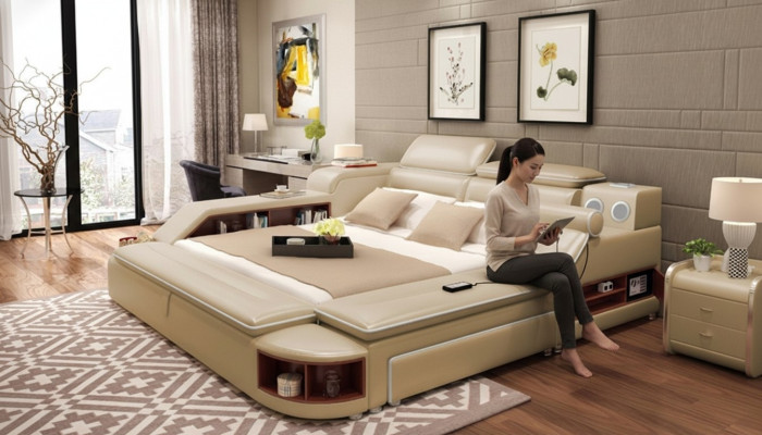Multifunktion Bett Moderne Hotel Betten Doppelbett USB Sound 180x200