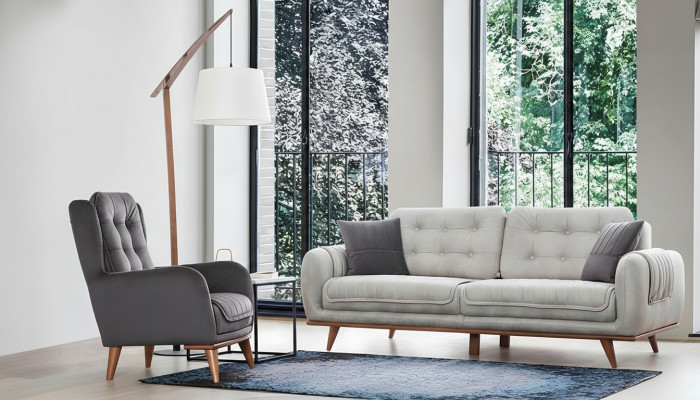 Sofa Couch 3+1 Sitz Sofagarnitur Couchen Polster Möbel Sofas Set Gruppe