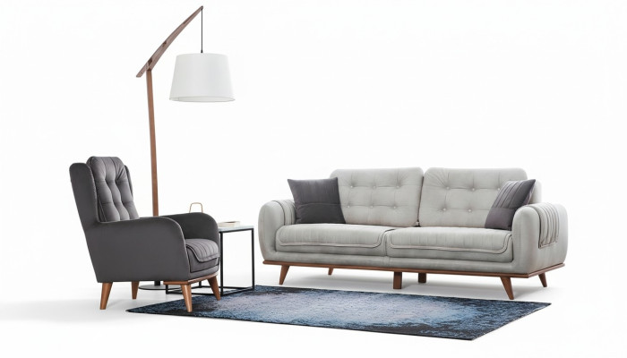 Sofa Couch 3+1 Sitz Sofagarnitur Couchen Polster Möbel Sofas Set Gruppe