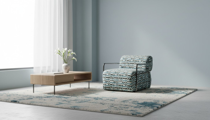 Sessel Luxus Wohnzimmer Möbel Textil Modern Relax Club 1 Sitzer Möbel