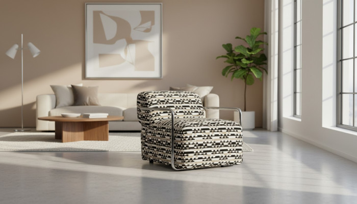 Sessel Möbel Wohnzimmer Luxus Polstersessel Relax Club Design 98x74x71