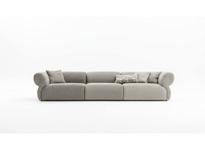 Großes 5-Sitzer Stoffsofa mit Premium-Textilbezug im modernen Stil