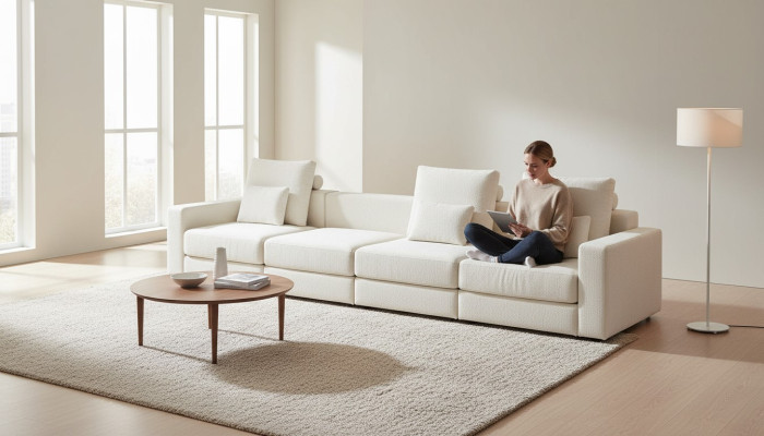 Eckpolstersofa Luxus Sechssitzer Moderne Couch Eckwohngruppe Wohngruppe