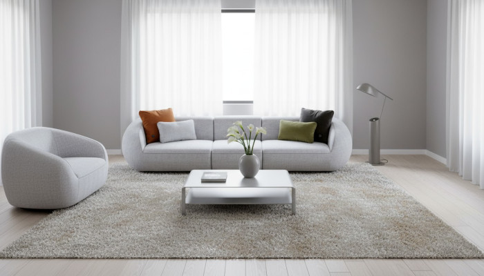 Polstersofa Großer Fünfsitzer Wohnzimmer Couch Moderne Textil Möbel