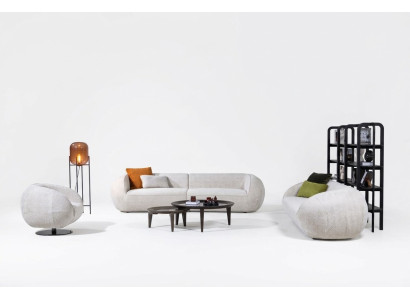 Sofagarnitur Dreisitzer Sessel Moderne Wohnzimmermöbel Polster Sofagarnitur