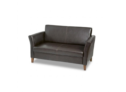 Schwarzer Arbeitszimmer Zweisitzer Möbel Couch Office Sitzer Sofa