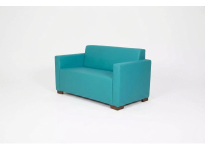 Türkis Zweisitzer Polstermöbel Arbeitszimmer Modernes Sofa Luxus Couch