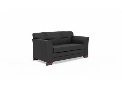 Schwarzer Zweisitzer Moderne Office Möbel Polster Sofas Arbeitszimmer