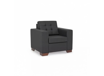 Sessel Büromöbel Luxus Schwarz Sitz Modern Polstersessel Arbeitzimmer