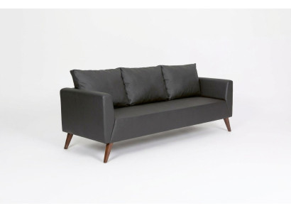Designer Sofa Schwarze Couch Büromöbel Luxus Arbeitszimmermöbel