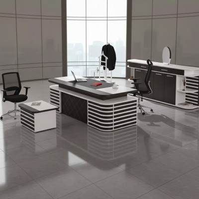 Weiße Büromöbel Arbeitszimmermöbel Komplettes Set Office Moderne Möbel