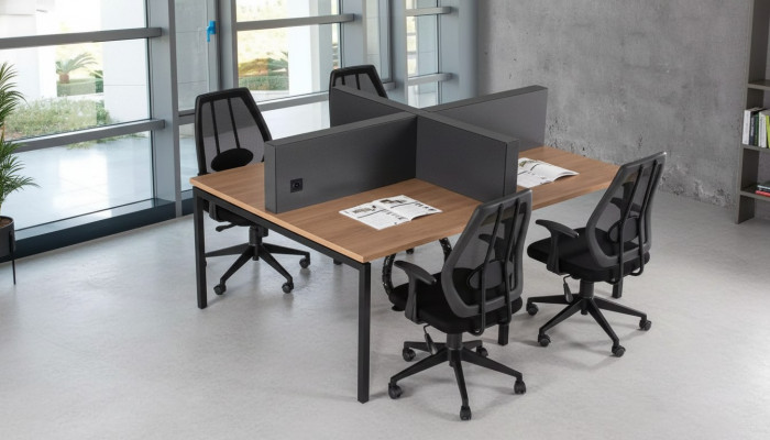 Arbeitszimmermöbel Schreibtischgarnitur Office Möbel Bürotisch Tisch Holz
