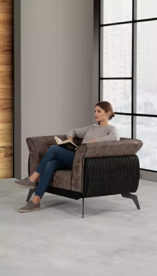 Sessel Designer Polster Stoff Arbeitzimmer Textil Möbel Luxus Sitz Neu