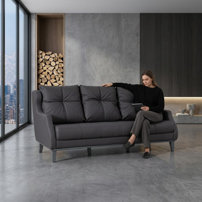 Sofa 2 Sitzer Arbeitzimmer Büroeinrichtung Stil Modern Textil Möbel Sitz