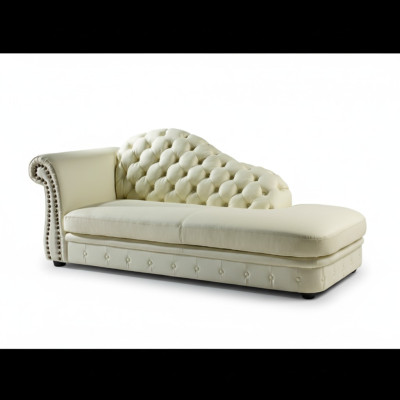 Chaiselounge Chesterfield Liege Chaise Sofa Lounge Sitz Liegen 230cm