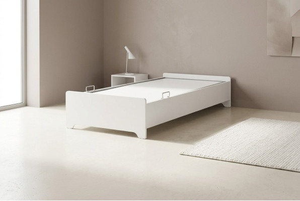 Bett Weiß Schlafzimmer Kinderzimmer Betten Holz Holzbett 100x200cm