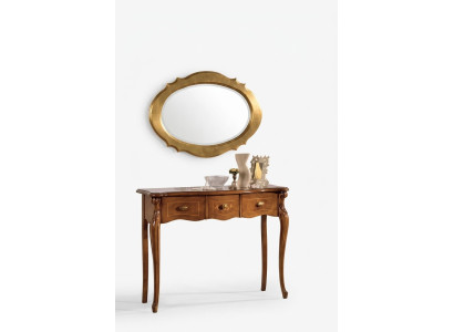 Brauner Konsolentisch Scminktische Schlafzimmer Möbel Holz Luxus Design