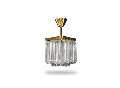 eckenlampe Deckenleuchter Luxus Gold Kronleuchter Lüster Kristall Art